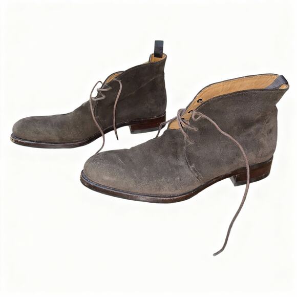 Yanko chukka boots in a dark brown suede from Spain Size 39 (6) - Picture 2 of 10